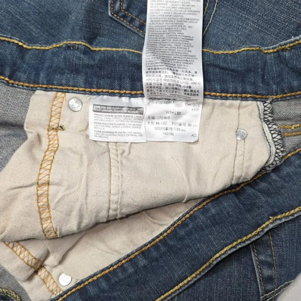 Levi's 514 Straight Fit Jeans men's Size 34
